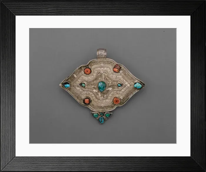 Framed Print : Silver Clasp, 18th century. Creator: Unknown Framed Print : Silver Clasp, 18th century. Creator: Unknown