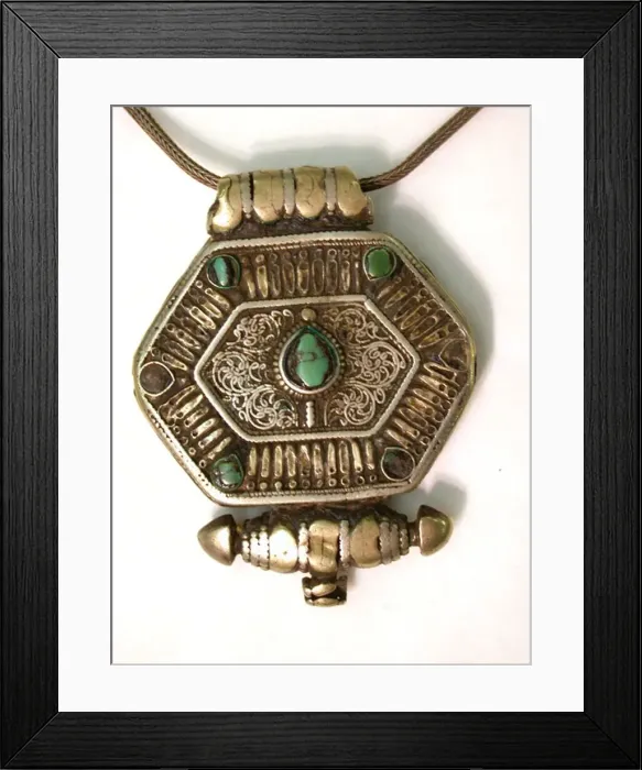 Framed Print : Womans Amulet Box (Ga u), late 17th / early 18th. Creator: Unknown Framed Print : Womans Amulet Box (Ga u), late 17th / early 18th. Creator: Unknown
