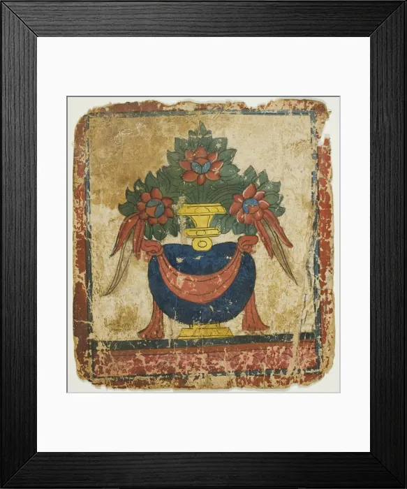 Framed Print : The Treasure Vase (Bumpa), from a Set of Initiation Cards (Tsakali), 14th / 15th century Framed Print : The Treasure Vase (Bumpa), from a Set of Initiation Cards (Tsakali), 14th / 15th century