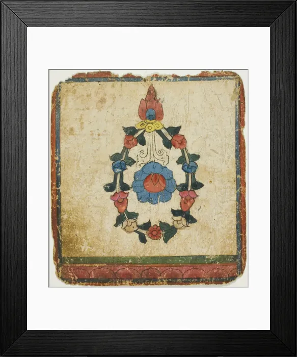 Framed Print : Image from a Set of Initiation Cards (Tsakali), 14th  /  15th century. Creator: Unknown