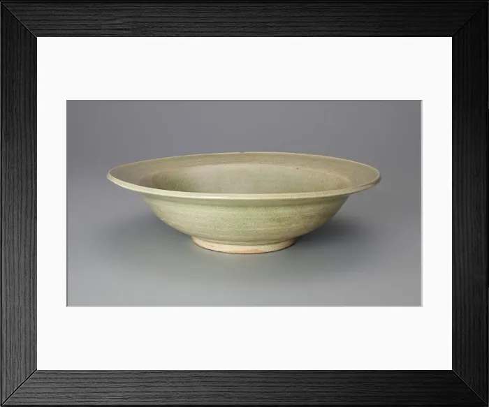 Framed Print : Dish with Incised Rings, 14th century. Creator: Unknown Framed Print : Dish with Incised Rings, 14th century. Creator: Unknown