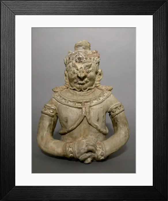 Framed Print : Temple Guardian (Rakshasa), 14th / 15th century. Creator: Unknown Framed Print : Temple Guardian (Rakshasa), 14th / 15th century. Creator: Unknown
