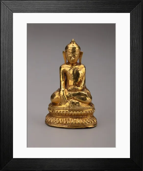 Framed Print : Buddha Triumphing over Mara (Maravijaya), 18th / 19th century. Creator: Unknown Framed Print : Buddha Triumphing over Mara (Maravijaya), 18th / 19th century. Creator: Unknown