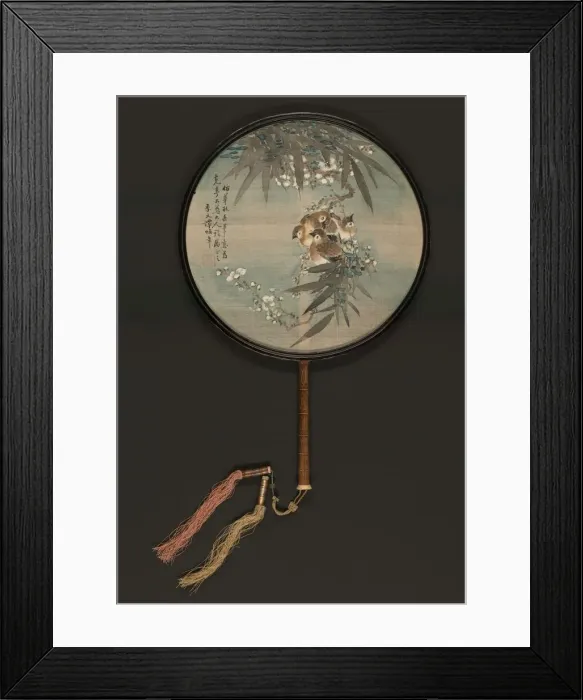 Framed Print : Swallows, Bamboo and Plum Blossoms, Qing dynasty (1644-1911), 19th century Framed Print : Swallows, Bamboo and Plum Blossoms, Qing dynasty (1644-1911), 19th century
