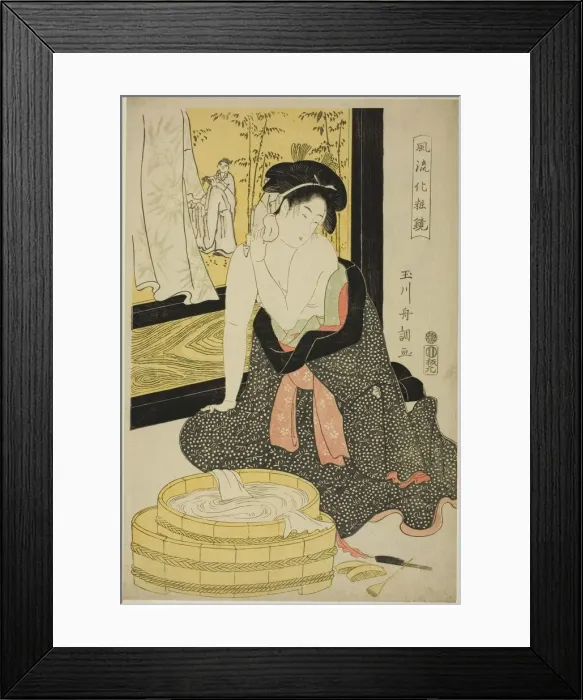 Framed Print : Mirror of Elegance (Furyu kesho kagami), late 18th-early 19th century Framed Print : Mirror of Elegance (Furyu kesho kagami), late 18th-early 19th century