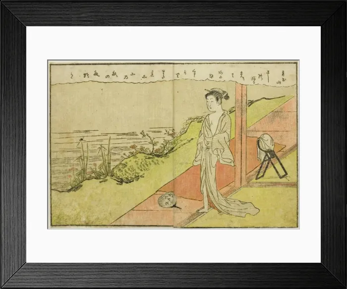 Framed Print : Double-page Illustration from Vol. 2 of Picture Book of Spring Brocades Framed Print : Double-page Illustration from Vol. 2 of Picture Book of Spring Brocades