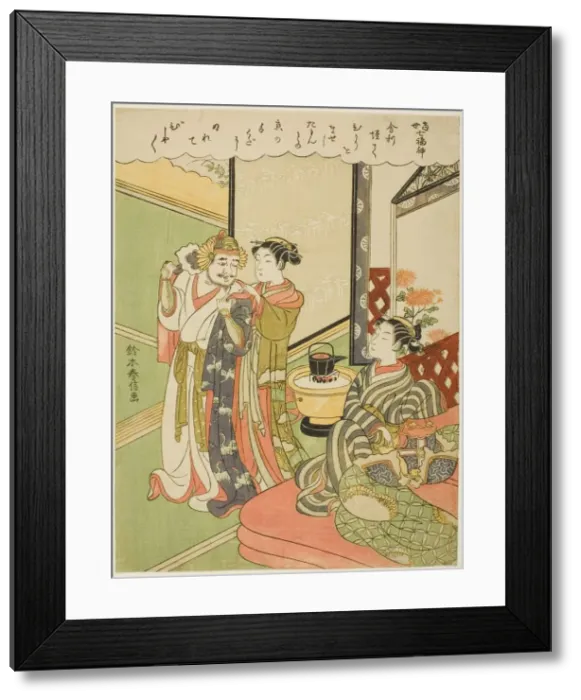 Framed Print : Tamonten, from the series The Seven Gods of Good Luck in Modern Life Framed Print : Tamonten, from the series The Seven Gods of Good Luck in Modern Life