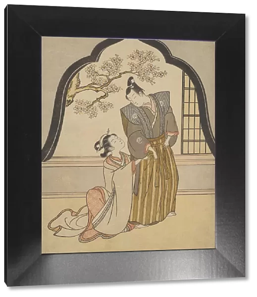 Lovers Dressing Beside a Window, 1765. Creator: Suzuki Harunobu