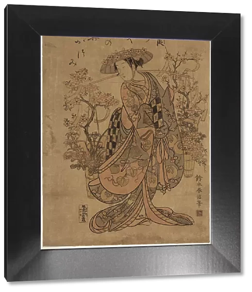 A Flower Vendor, 1751  /  64. Creator: Suzuki Harunobu