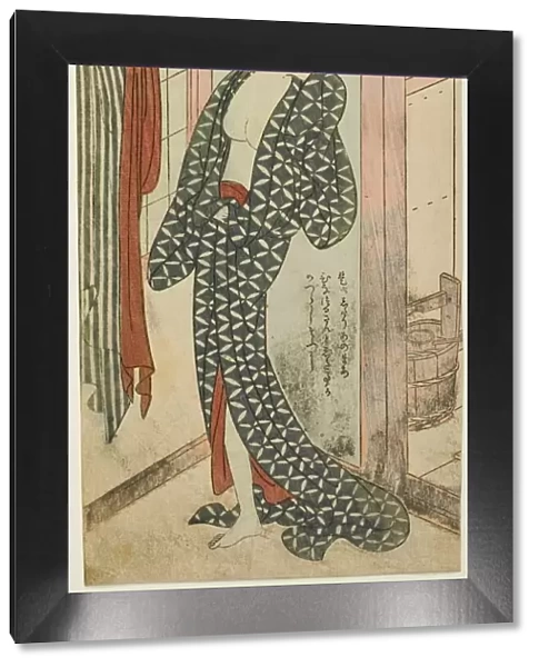 Woman in a Bathhouse, c. 1769  /  70. Creator: Suzuki Harunobu