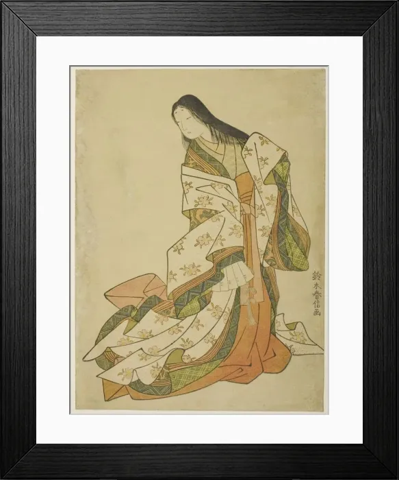 Framed Print : The Poetess Ono no Komachi, Edo period (1615-1868), 1767 / 68. Creator: Suzuki Harunobu Framed Print : The Poetess Ono no Komachi, Edo period (1615-1868), 1767 / 68. Creator: Suzuki Harunobu