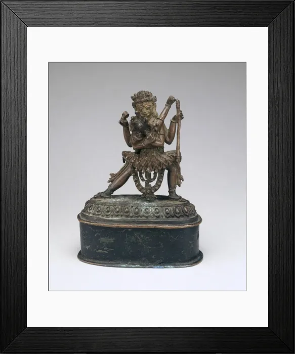 Framed Print : Deities Chakrasamvara and Vajravarahi in Ritual Embrace (Yab-Yum), 16th century Framed Print : Deities Chakrasamvara and Vajravarahi in Ritual Embrace (Yab-Yum), 16th century