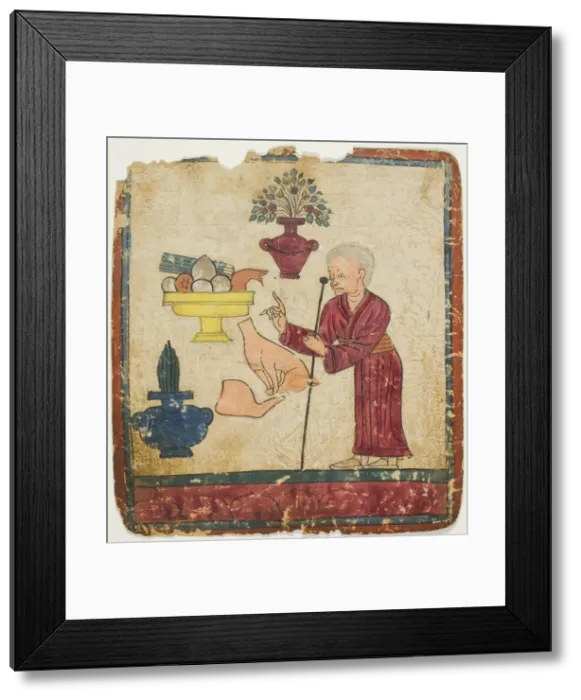 Framed Print : Presentation of Offerings, from a Set of Initiation Cards (Tsakali), 14th / 15th century Framed Print : Presentation of Offerings, from a Set of Initiation Cards (Tsakali), 14th / 15th century