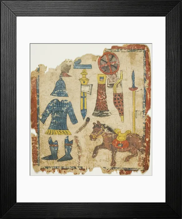 Framed Print : Ritual Objects, from a Set of Initiation Cards (Tsakali), 14th / 15th century Framed Print : Ritual Objects, from a Set of Initiation Cards (Tsakali), 14th / 15th century