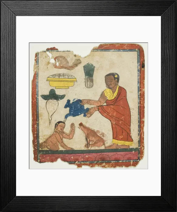 Framed Print : Image from a Set of Initiation Cards (Tsakali), 14th / 15th century. Creator: Unknown Framed Print : Image from a Set of Initiation Cards (Tsakali), 14th / 15th century. Creator: Unknown