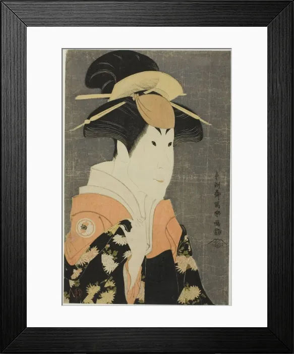 Framed Print : The actor Segawa Tomisaburo II as Yadorigi, wife of Ogishi Kurando, 1794. Creator: Toshusai Sharaku Framed Print : The actor Segawa Tomisaburo II as Yadorigi, wife of Ogishi Kurando, 1794. Creator: Toshusai Sharaku
