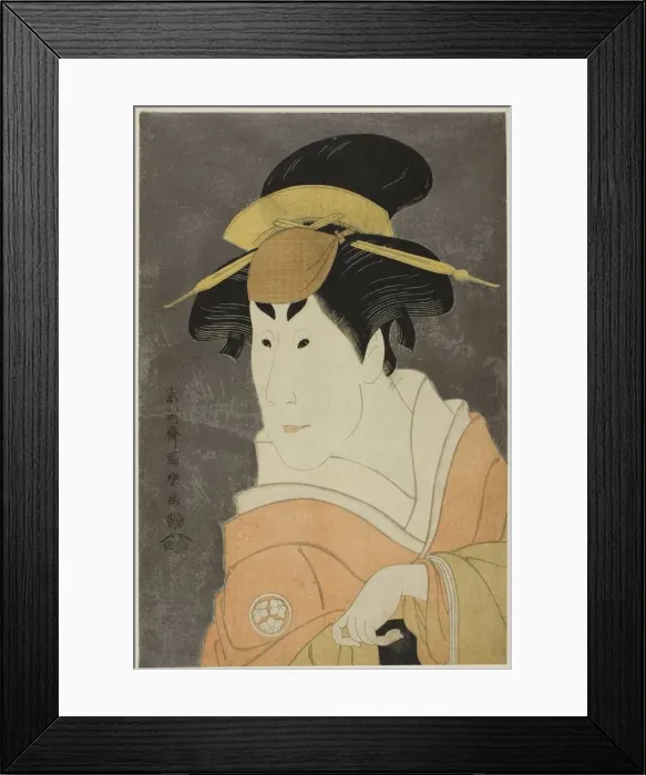 Framed Print : The actor Osagawa Tsuneyo II as Osan, Ippei's elder sister, 1794. Creator: Toshusai Sharaku Framed Print : The actor Osagawa Tsuneyo II as Osan, Ippei's elder sister, 1794. Creator: Toshusai Sharaku