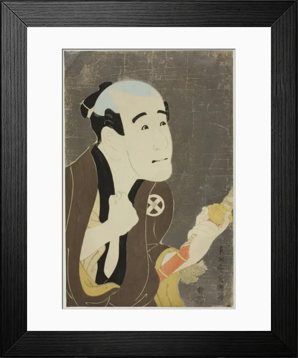 Framed Print : The actor Otani Tokuji I as manservant Sodesuke, 1794. Creator: Toshusai Sharaku Framed Print : The actor Otani Tokuji I as manservant Sodesuke, 1794. Creator: Toshusai Sharaku
