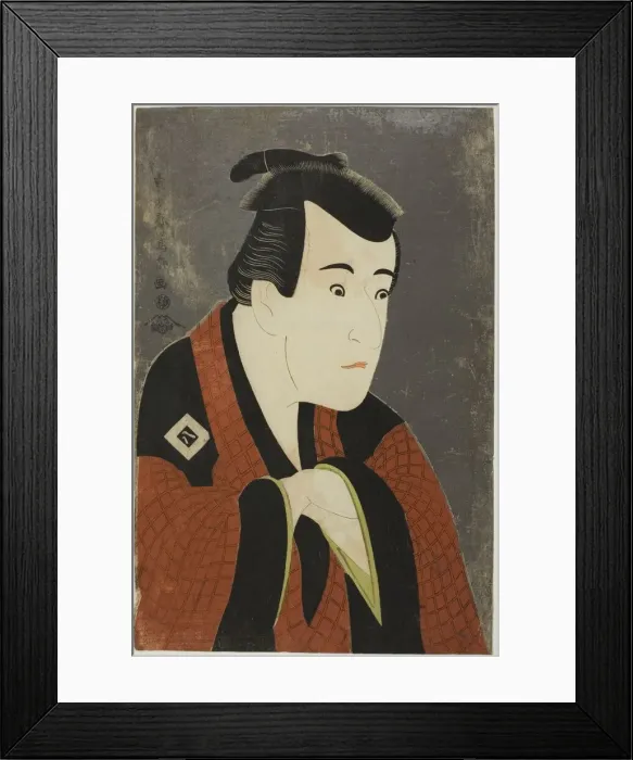 Framed Print : The actor Ichikawa Yaozo III as Tanabe Bunzo, 1794. Creator: Toshusai Sharaku Framed Print : The actor Ichikawa Yaozo III as Tanabe Bunzo, 1794. Creator: Toshusai Sharaku