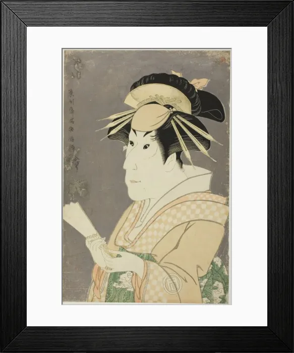 Framed Print : The actor Sanogawa Ichimatsu III as Onayo, 1794. Creator: Toshusai Sharaku Framed Print : The actor Sanogawa Ichimatsu III as Onayo, 1794. Creator: Toshusai Sharaku