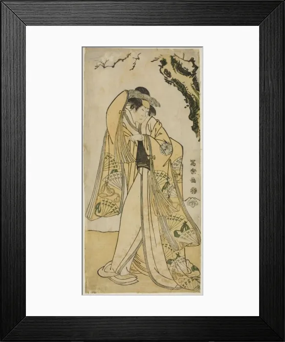Framed Print : The actor Sakakiyama Sangoro as Princess Odae, the daughter of the Senior Regent Michinaga, 1794. Creator: Toshusai Sharaku Framed Print : The actor Sakakiyama Sangoro as Princess Odae, the daughter of the Senior Regent Michinaga, 1794. Creator: Toshusai Sharaku