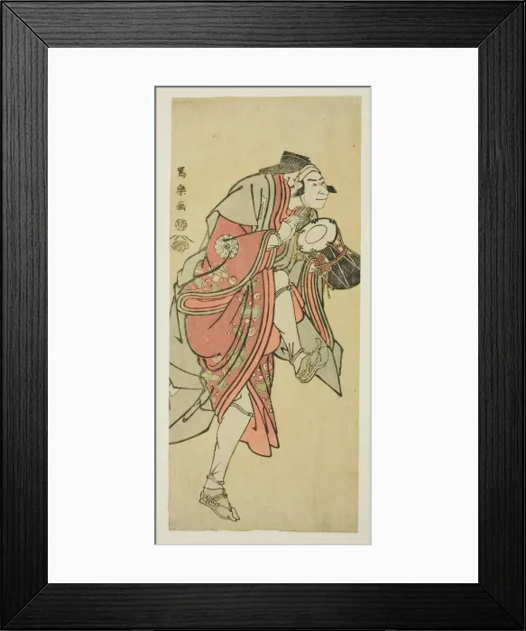 Framed Print : Nakamura Nakazo II in the Role of Aramaki Mimishiro Kanetora Disguised as Saiwaka, 1794. Creator: Toshusai Sharaku Framed Print : Nakamura Nakazo II in the Role of Aramaki Mimishiro Kanetora Disguised as Saiwaka, 1794. Creator: Toshusai Sharaku