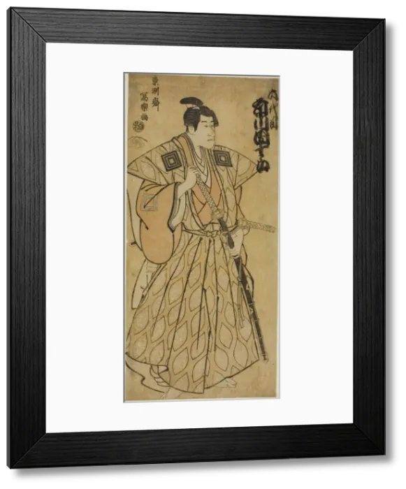 Framed Print : The actor Ichikawa Danjuro VI as Fuwa no Bansaku, 1794. Creator: Utagawa Toyokuni I Framed Print : The actor Ichikawa Danjuro VI as Fuwa no Bansaku, 1794. Creator: Utagawa Toyokuni I