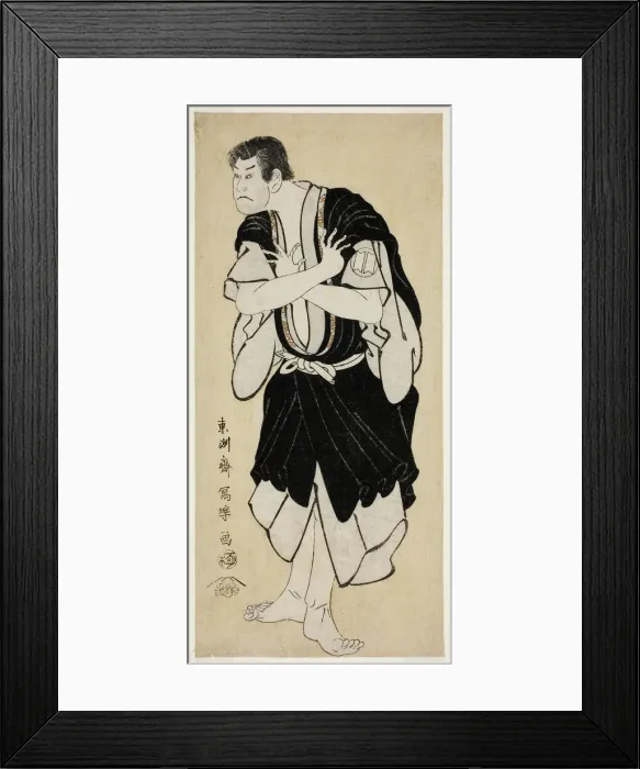 Framed Print : The Actor Sakata Hangoro III as Kosodate Kannonbo (Sandai-me Sakata Hangoro no Kosodate... 1794. Creator: Toshusai Sharaku) Framed Print : The Actor Sakata Hangoro III as Kosodate Kannonbo (Sandai-me Sakata Hangoro no Kosodate... 1794. Creator: Toshusai Sharaku)