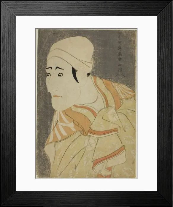 Framed Print : The actor Morita Kan'ya VIII as the Palanquin-bearer Uguisu no Jirosaku, 1794. Creator: Toshusai Sharaku Framed Print : The actor Morita Kan'ya VIII as the Palanquin-bearer Uguisu no Jirosaku, 1794. Creator: Toshusai Sharaku