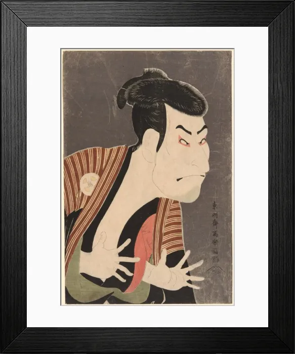 Framed Print : The actor Otani Oniji III as Edobei, 1794. Creator: Toshusai Sharaku Framed Print : The actor Otani Oniji III as Edobei, 1794. Creator: Toshusai Sharaku