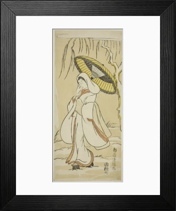 Framed Print : The Heron Maiden, 1770s. Creator: Torii Kiyotsune Framed Print : The Heron Maiden, 1770s. Creator: Torii Kiyotsune