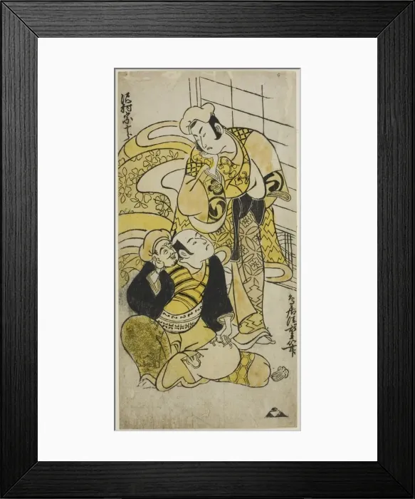 Framed Print : The Actor Sawamura Sojuro I as Soga no Juro, c. 1732. Creator: Torii Kiyoshige Framed Print : The Actor Sawamura Sojuro I as Soga no Juro, c. 1732. Creator: Torii Kiyoshige