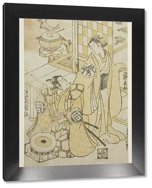 The Actors Takinaka Hidematsu I and Sanogawa Ichimatsu I, c. 1745. Creator: Torii Kiyonobu II