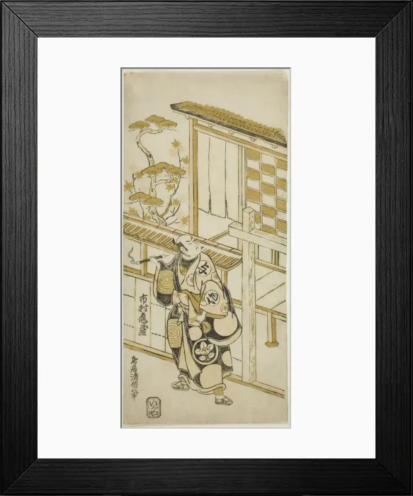 Framed Print : The Actor Ichimura Kamezo I as Tanba Yosaku, c. 1754. Creator: Torii Kiyonobu II Framed Print : The Actor Ichimura Kamezo I as Tanba Yosaku, c. 1754. Creator: Torii Kiyonobu II