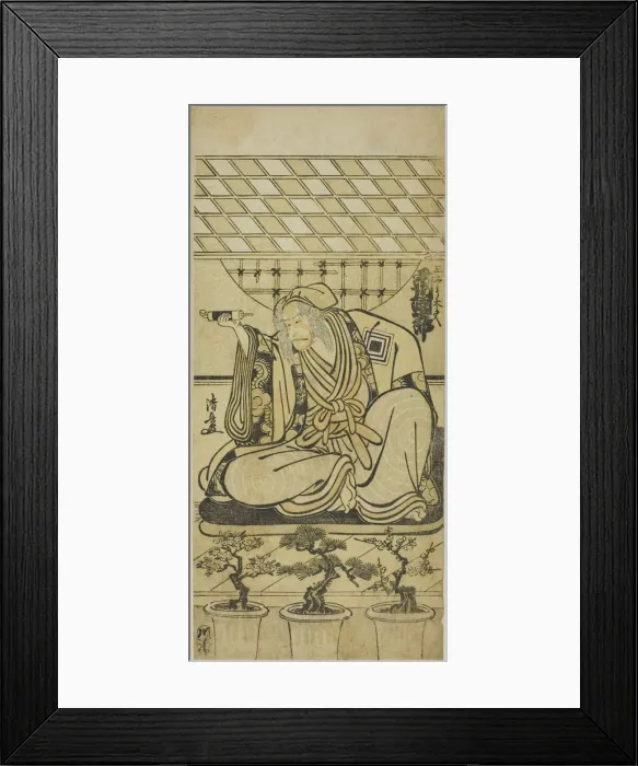 Framed Print : The Actor Ichikawa Danjuro V as Sansho Dayu (?), c. 1780. Creator: Torii Kiyonaga Framed Print : The Actor Ichikawa Danjuro V as Sansho Dayu (?), c. 1780. Creator: Torii Kiyonaga
