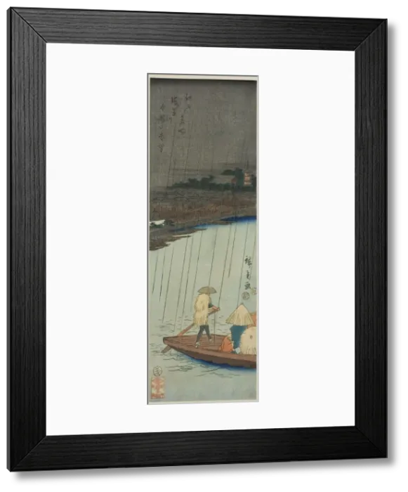 Framed Print : Distant View of Kinryuzan Temple from Asakusa River, from the series Famous... 1852. Creator: Ando Hiroshige. Distant View of Kinryuzan Temple from Asakusa River, from the series Famous... 1852. Creator: Ando Hiroshige Framed Print : Distant View of Kinryuzan Temple from Asakusa River, from the series Famous... 1852. Creator: Ando Hiroshige. Distant View of Kinryuzan Temple from Asakusa River, from the series Famous... 1852. Creator: Ando Hiroshige