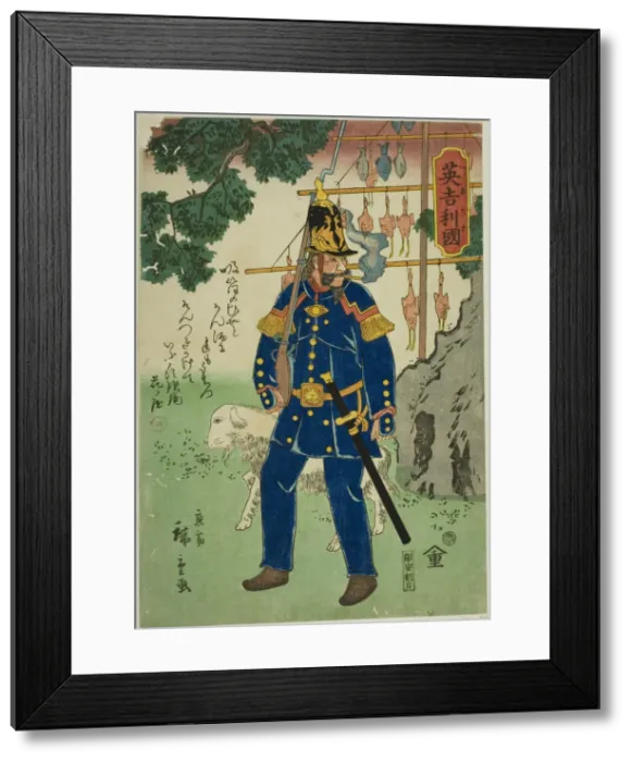 Framed Print : England (Igirusu), 1860. Creator: Utagawa Hiroshige II Framed Print : England (Igirusu), 1860. Creator: Utagawa Hiroshige II