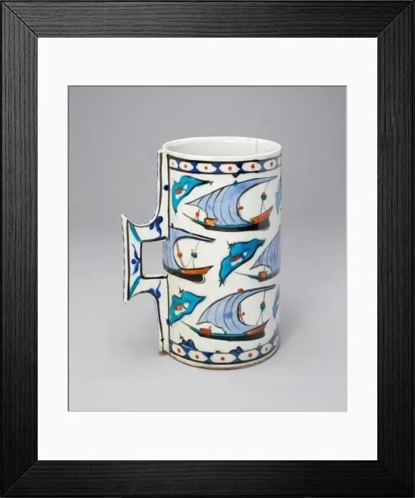 Framed Print : Tankard (Hanap) with Ships, Late 16th century. Creator: Unknown Framed Print : Tankard (Hanap) with Ships, Late 16th century. Creator: Unknown