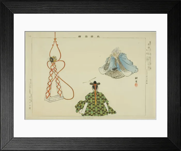 Framed Print : Sora Zutsumi, from the series Pictures of No Performances (Nogaku Zue), 1898. Creator: Kogyo Tsukioka. Sora Zutsumi, from the series Pictures of No Performances (Nogaku Zue), 1898. Creator: Kogyo Tsukioka Framed Print : Sora Zutsumi, from the series Pictures of No Performances (Nogaku Zue), 1898. Creator: Kogyo Tsukioka. Sora Zutsumi, from the series Pictures of No Performances (Nogaku Zue), 1898. Creator: Kogyo Tsukioka