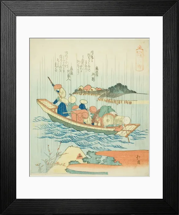 Framed Print : Rokugo, from the series A Record of a Journey to Enoshima (Enoshima kiko) Framed Print : Rokugo, from the series A Record of a Journey to Enoshima (Enoshima kiko)