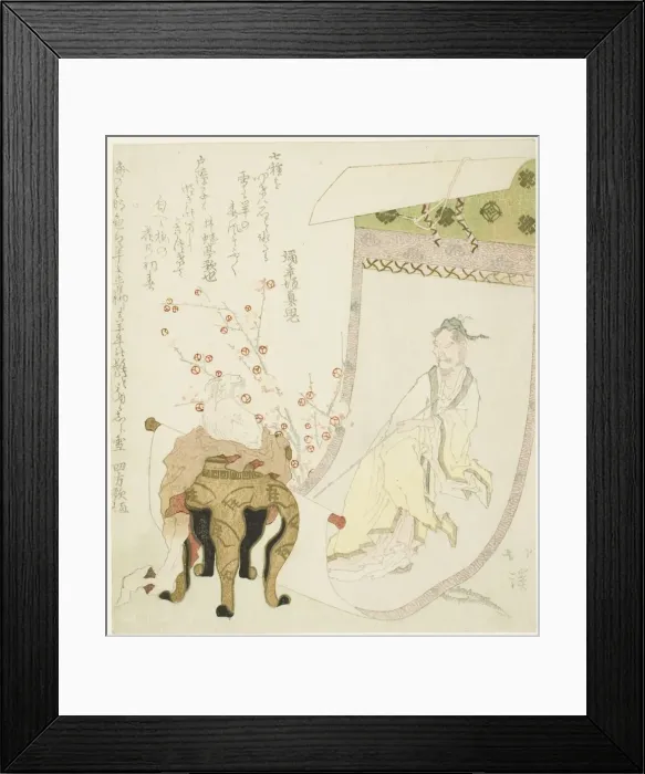 Framed Print : A painting of Daoist immortal Huang Chuping (Jp: Ko Shohei), 1823. Creator: Totoya Hokkei Framed Print : A painting of Daoist immortal Huang Chuping (Jp: Ko Shohei), 1823. Creator: Totoya Hokkei