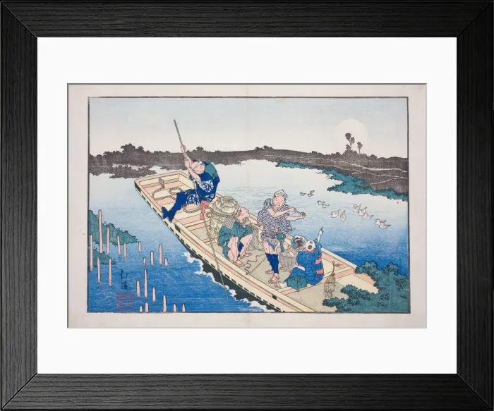 Framed Print : Ferry boat crossing the Sumida River, from the album Friends of the Three Capitals Framed Print : Ferry boat crossing the Sumida River, from the album Friends of the Three Capitals