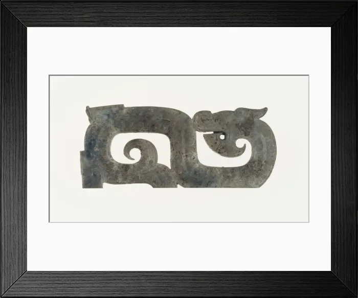 Framed Print : Dragon Plaque, Eastern Zhou dynasty, (c. 770-256 B. C. ), c. 4th century B. C Framed Print : Dragon Plaque, Eastern Zhou dynasty, (c. 770-256 B. C. ), c. 4th century B. C