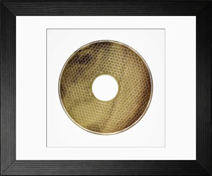 Framed Print : Jade Bi, Warring States period / Western Han dynasty, 3rd / 2nd century B. C Framed Print : Jade Bi, Warring States period / Western Han dynasty, 3rd / 2nd century B. C