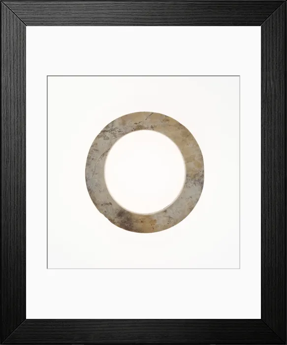 Framed Print : Ring, Neolithic period, probably Liangzhu culture, 3rd millennium B. C. Creator: Unknown Framed Print : Ring, Neolithic period, probably Liangzhu culture, 3rd millennium B. C. Creator: Unknown