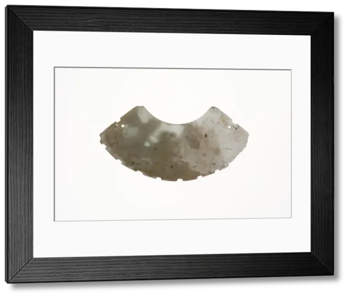 Framed Print : Curved Pendant, Shang dynasty (c. 1600-1046 B. C. ). Creator: Unknown