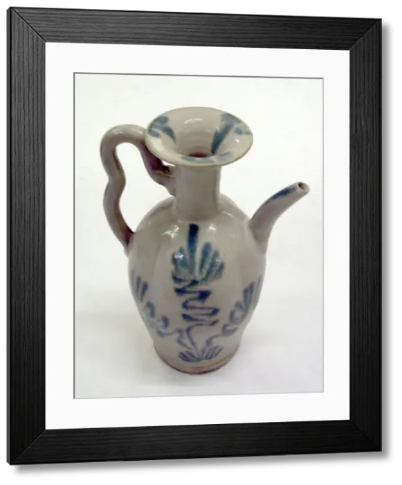 Framed Print : Ewer with Abstract Swirls and Radiating Strokes, Tang dynasty (618-907), 9th century Framed Print : Ewer with Abstract Swirls and Radiating Strokes, Tang dynasty (618-907), 9th century
