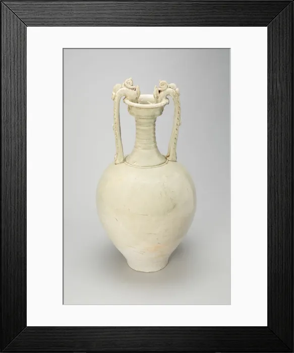 Framed Print : Dragon-Handled Amphora, Tang dynasty (A. D. 618-907), first half of 8th century Framed Print : Dragon-Handled Amphora, Tang dynasty (A. D. 618-907), first half of 8th century