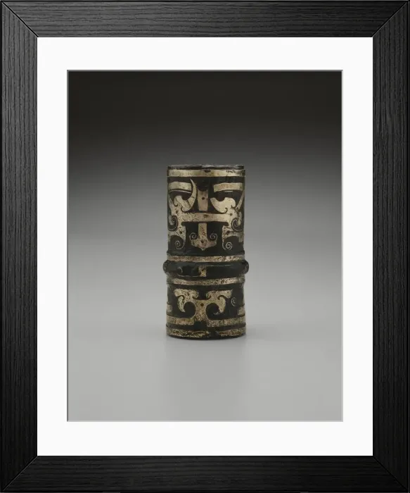Framed Print : Tubular Fitting, Eastern Zhou dynasty, Warring States period (480-221 B. C) Framed Print : Tubular Fitting, Eastern Zhou dynasty, Warring States period (480-221 B. C)