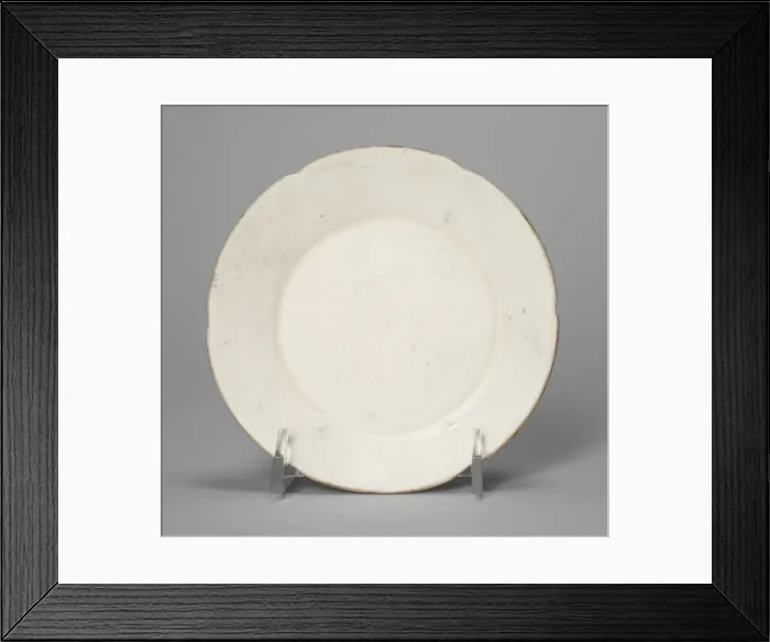 Framed Print : Lobed Dish, Song dynasty (969-1279). Creator: Unknown Framed Print : Lobed Dish, Song dynasty (969-1279). Creator: Unknown